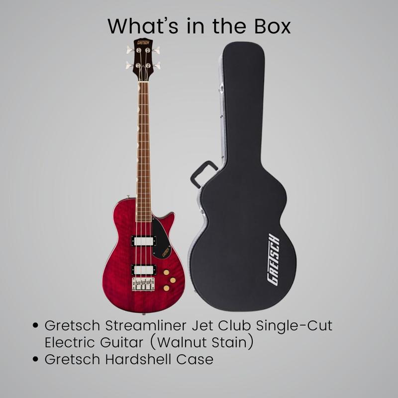 Baixo Fender Gretsch Streamliner Jet Club de 4 Cordas em Nogueira